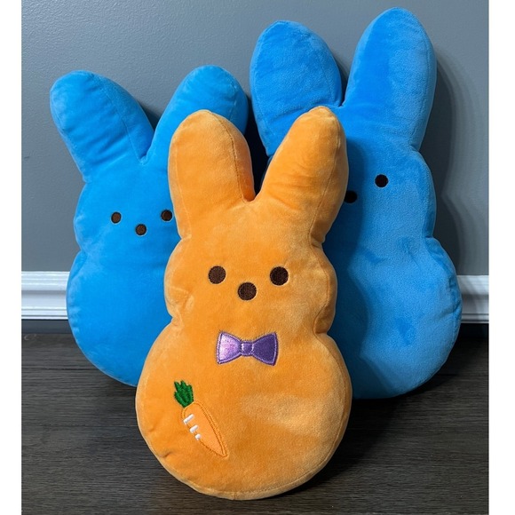 Easter Peep Bunny Plush Set of 3 - Picture 1 of 5